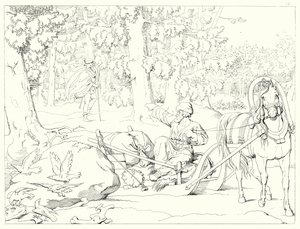 Illustration zu Schillers Lied von der Glocke von Friedrich August Moritz Retzsch