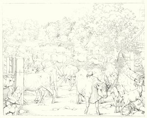Illustration zu Schillers Lied von der Glocke von Friedrich August Moritz Retzsch
