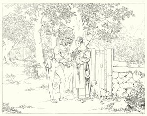 Illustration zu Schillers Lied von der Glocke von Friedrich August Moritz Retzsch