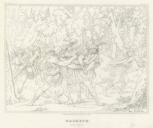 Macbeth, Akt III, Szene 3 von Friedrich August Moritz Retzsch