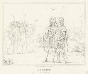 Macbeth, Akt I, Szene 3 von Friedrich August Moritz Retzsch