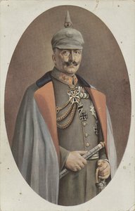 Reproduktion nach einem gemalten Porträt von Wilhelm II. von R. Grabendorff