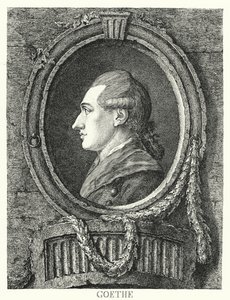 Johann Wolfgang von Goethe, deutscher Dichter, Romanautor und Dramatiker (Stich) von Friedrich Kirschner