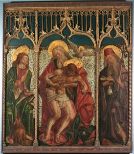 Hl. Dreifaltigkeit zwischen den hll. Markus und Antonius Eremita