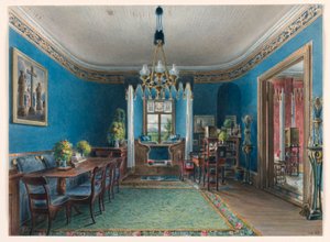 Das Blaue Zimmer, Schloss Fischbach, 1846