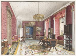 Das rote Zimmer, Schloss Fischbach
