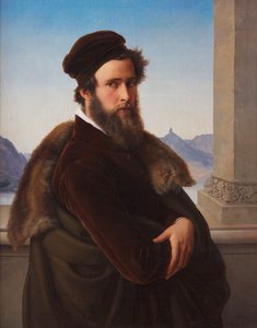 Bärtiger Mann Jacob Becker, genannt Becker von Worms, 1832 von Friedrich Wilhelm von Schadow