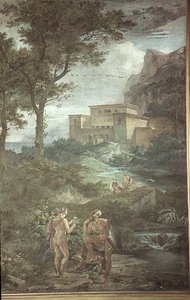 Odysseus auf der Insel der Circe, Szenen aus der Odyssee von Friedrich the Elder Preller