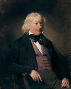 Porträt des Bildhauers Bertel Thorvaldsen (1770-1844) von Friedrich von Amerling