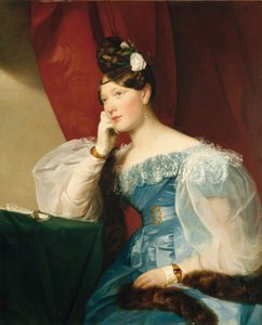 Porträt von Julie von Woyna, geborene Freiin von Krieg-Hochfelden, später Benedek (1811-1895)