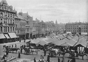 Nottingham: Der Marktplatz, ca. 1896