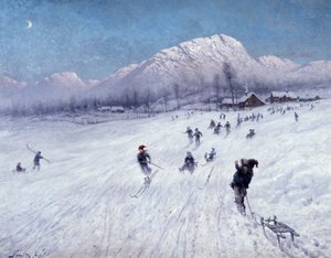 Winternachmittag unter Ulriken (Bergen)