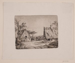 Landschaft mit zwei Bauernhäusern
