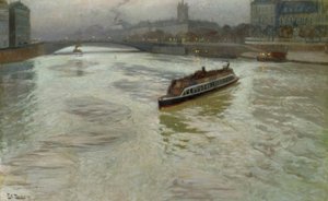 Die Seine im November von Fritz Thaulow