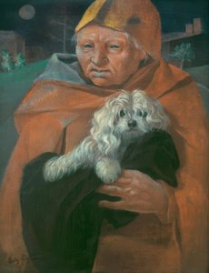 Der alte Mann mit seinem Hund