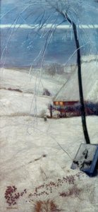 Kindergrab im Schnee von Fritz Mackensen