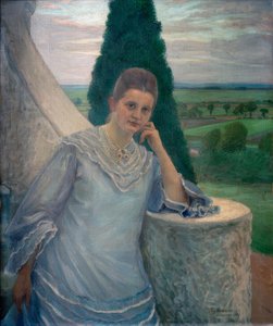 Porträt von Frau Gocht, Halle/S. von Fritz Mackensen