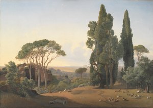 Ein Blick von der Villa Hadrians, Tivoli