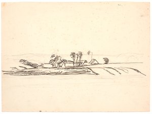 Landschaft mit einem Bauernhof