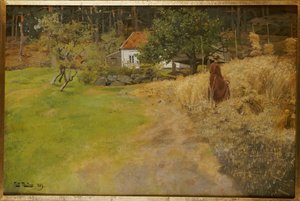 Heuernte, Stord, 1889 von Frits Thaulow