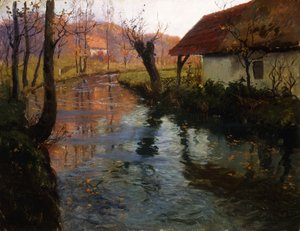 Der Mühlbach von Frits Thaulow