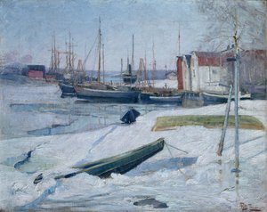 Winter im Hafen, Oslofjord