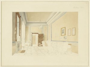 Entwurf (?) für ein Interieur