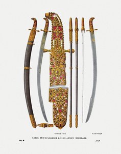Der Säbel des Großfürsten Wladimir II. Monomach von Kiew, 1840er Jahre