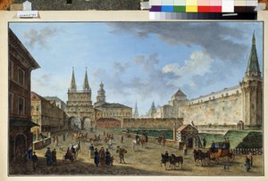 Ansicht des Auferstehungstors am Roten Platz von Fyodor Yakovlevich Alexeev