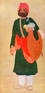 Der Rajput-Krieger aus der Kriegsgruppe