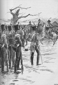 Ein Husar stürmte herein mit der Nachricht, dass der Feind auf uns zukommt!, 1895, 1902