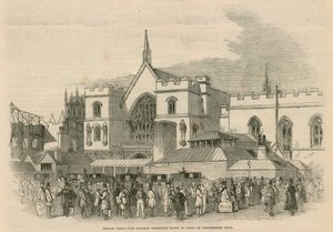 Palastplatz, die Eisenbahnausschussräume vor der Westminster Hall