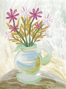 Lebendiges Blumen-Stillleben