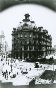 Altes Postamt, Broadway und Park Row, New York City, ca. 1900