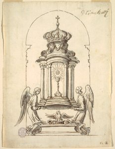 Entwurf für eine Tabernakeltür aus Bronze