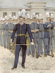 Schwedische Leibgarde, Stockholm, Schweden, 1901