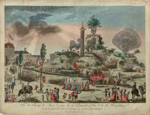 Das Fest des höchsten Wesens auf dem Marsfeld, 8. Juni 1794, 1794 von G. Texier