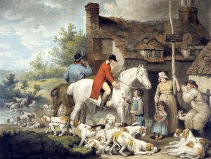 Vor einem Landgasthaus, graviert von William Ward