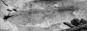 Die Stromschnellen oberhalb der Wasserfälle, ca. 1840, 1883 von G. Wyand