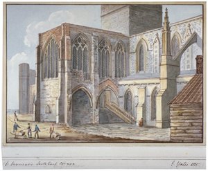 Southwark-Kathedrale, London, 1825