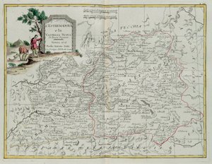 Extremadura und Castilla la Nueva, Stich von G. Zuliani aus Band I des Neuesten Atlas, veröffentlicht in Venedig 1776 von Antonio Zatta, Privatsammlung von G. Zuliani