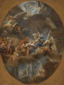Adel bietet die kaiserlichen russischen Kinder Minerva an, ca. 1795 von Gabriel Francois Doyen