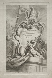 Buch der Brunnen: Nr. 1, Titelseite, ca. 1736 von Gabriel Huquier