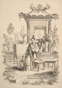Chinesischer Mann und Frau von Gabriel Huquier