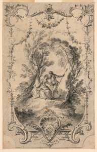Der eifrige Schäfer von Gabriel Huquier