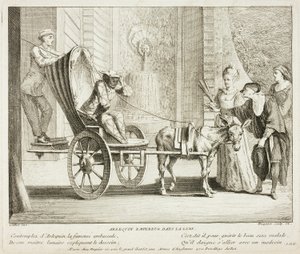 Tafel aus Livre de Scènes Comiques von Gabriel Huquier