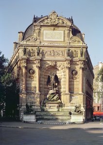 Der Fontaine Saint-Michel, 1860