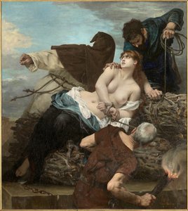 Szene der Inquisition in Spanien