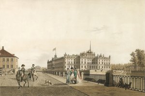 Ansicht des Michailowski-Palastes, 1804 von Gabriel Ludwig Lory the Elder