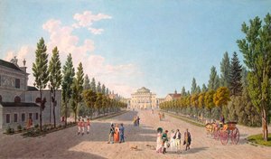Ansicht des Pawlowsk-Palastes vom Park aus von Gabriel Ludwig Lory the Elder